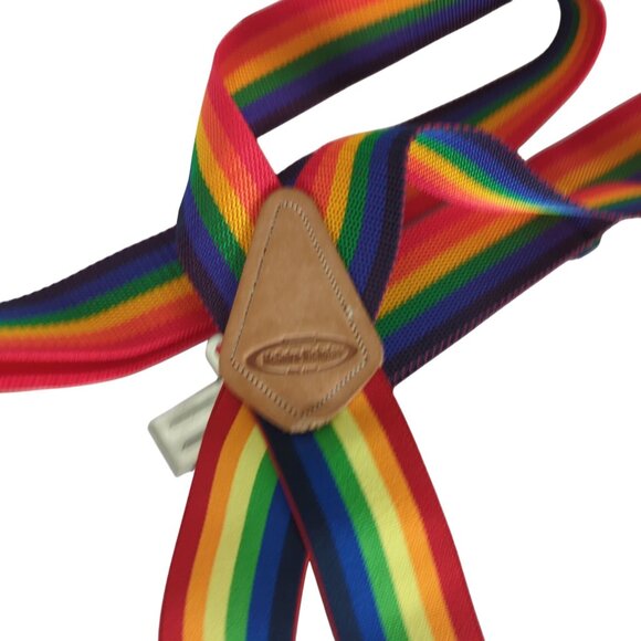 McGuire-Nicholas Rainbow Suspenders Adjustable Workwear Braces Heavy Duty ClipOn - Picture 6 of 8